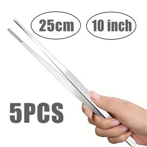 TEMU 5개의 스테인레스 스틸 서빙 톡스 세트, 주방 포크, 스테인레스 스틸 식품 톡스, 바베큐 요리 톡스, 정밀한 세라티드 스테인레스 스틸 포크로 특징지어지는 베이킹, 장식, 해산물 구이, 그리고 수제 스테인레스 스틸 요리 포크에 적합합니다.