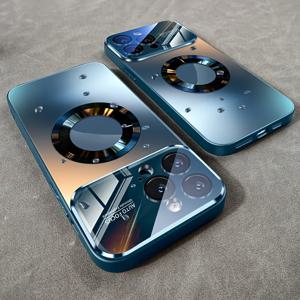 TEMU 휴대폰 케이스 - 아이폰 16, 15, 14, 13, 12, 11 Pro Max 및 16 Plus에 적합한 새로운 티타늄 럭셔리 무광 휴대폰 케이스. 충격 방지 기능과 마그네틱 무선 충전 기능이 있으며, 유리 렌즈 보호 커버가 특징입니다.