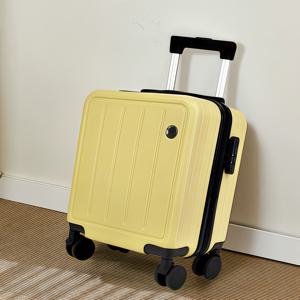 TEMU 현대적인 14인치 경량 캐리어 가방, 360도 스피너 휠, 고급스러운 디자인, 내구성 있는 ABS+PC 쉘, 알루미늄 합금 핸들, 조합 잠금, 지퍼 클로저, 남성용 다기능 여행, 야외 사진 촬영, 높은 적재 용량에 적합합니다.