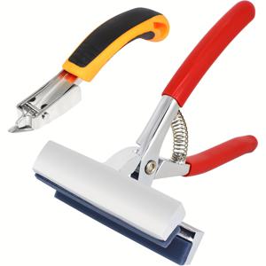 TEMU 헤비 듀티 캔버스 플라이어 및 스테이플 리무버 세트, 스프링 리턴 핸들이 있는 스테인리스 스틸 방식의 캔버스 스트레칭 플라이어 스트레처, 캔버스 스트레칭 바 오일 페인팅용 4-3/4인치 와이드 그립