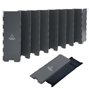 TEMU 16개 철제 야외 캠핑용 윈드실드, 접이식 윈드실드