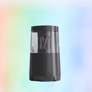 TEMU No.2 연필용 전동 연필깎이, 자동 작동, 색연필용 디자인, USB 전원, 가정 사무실 및 교실에 적합, 블랙 색상.