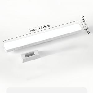 TEMU 현대식 무선 화장거울 조명, 3단계 밝기 조절 가능한 터치 벽등, 욕실용 무선 자석형 리셉스 라이트, 플라스틱 내벽 설치, USB 케이블 및 배터리 전원 공급, 탈착 불가 리튬 이온 배터리