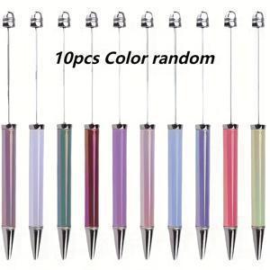 TEMU 10개, 5개 DIY 비즈 펜, UV 코팅, 아름다운 볼펜, 스타일리시한 서명 펜, 학생을 위한 매력적인 서류 선물.