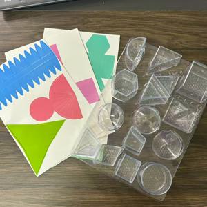 TEMU 30개 투명 기하학 입체 수학 모형 세트, 오리가미 포함 3D-2D 변환 학습 키트 - 면적 및 영역 관찰을 위한 과학 교육 도구, 기하학적 입체의 표면적 더 나은 이해