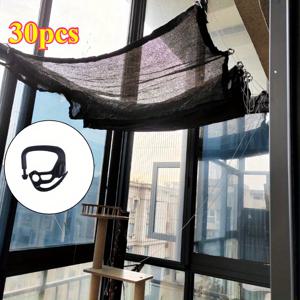 TEMU 30개 선셰이드 천 후크, 특수 그늘망 고정용 클립, 농업 및 야외 파티오 네트용 캔버스 고정 행거, 크리스마스 & 할로윈 장식 배경 – 조절 가능한 보관