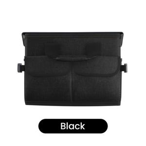 TEMU 45L 대용량 접이식 차량 트렁크 정리함 (뚜껑 포함) | 옥스포드 소재, 범용, 캠핑, 야외 & 수납용 다기능, 공간 절약, 앞/뒤 포켓, 옆면 메시 포켓, 손잡이 휴대용