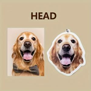 TEMU 고양이와 강아지용 개인 맞춤 양면 아크릴 애완동물 태그 - 애완동물 애호가를 위한 특별한 선물