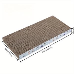 TEMU 5pcs 대형 짠 카드보드 고양이 긁는 패드, 재미있는 동물 디자인 - 내구성, 실내 고양이용 이중면 긁는 표면, 놀이 시간 및 휴식에 이상적, 고양이 긁는 패드 | 재미있는 동물 디자인 | 내구성 긁는 표면, 고양이 긁는 포스트