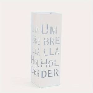 TEMU 현대 클래식 창의적인 철제 우산 홀더 - 금속 마감 - 스타일리시한 문자 디자인으로 집과 사무실 장식, 내구성 있는 실내 입구 보관 랙, 우산 액세서리