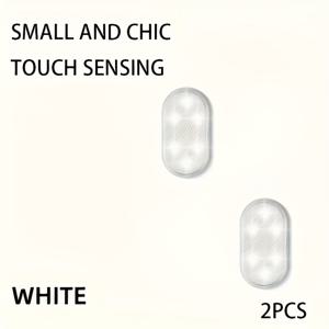 TEMU 2개/4개 미니 LED 실내등, 터치 센서 기능 및 USB 충전 기능 탑재, 다양한 색상으로 차량 분위기 강화. 앰비언트 라이트, 스타일리시한 조명, 고품질 LED 조명