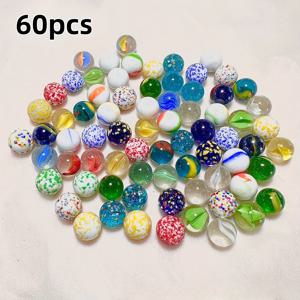 TEMU 60/120 가지 다양한 색상의 유리 구슬 - 아쿠아리움 장식, 공예, DIY 프로젝트용으로 사용되는 밝은 다색의 비즈, DIY 공예 용품 | 밝은 비즈 디자인 | 부드러운 텍스처, DIY 수제 재료