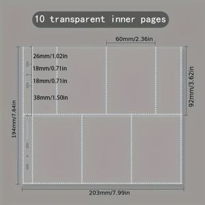 TEMU 스크랩북 및 홈 데코용 내구성 있는 다중 사이즈 사진 슬롯(3.2