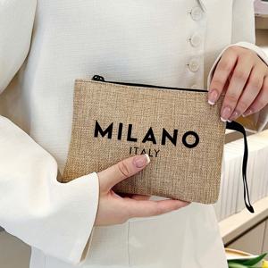 TEMU 밀라노 이탈리아 여성 지갑 - 스타일리시 지퍼 클러치, 대용량, 휴대용 메이크업 가방, 다기능 & 재사용 가능, 여행, 비즈니스, 발렌타인데이 & 어버이날 선물로 적합