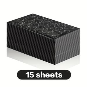 TEMU BRIDGESOUND 360개 업그레이드 블랙 필름 젤리 젤, 홈 및 살롱용 롱래스팅 네일 아트 키트, 강력한 양면 젤리 접착제, 내구성 있는 프레스온 네일 패치|네일아트|젤네일