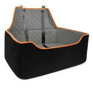 TEMU 여행을 쉽게 하기 위한 내장된 이중 끌로 앵커 포인트가 있는 조절 가능한, 세척 가능한 자동차 시트 부스터. 중간 크기의 개까지 55 파운드까지 견딜 수 있는 애완 동물 여행 트레이/제거 가능한 시트/쿠션 커버, 대형과 소형 개에 적합한 중립적인 톤, 자동차 인테리어 장식과 완벽하게 매치되는 부드러운 침구용 직물, 활동적인 생활에 이상적입니다.