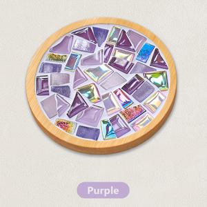 TEMU 1세트 DIY 코스터 만들기 키트 - 스테인드글라스 타일 & 대나무 코스터 베이스 포함, 내열성 핸드메이드 홈 데코 공예 세트, 어버이날/생일 선물 추천 (공예 애호가를 위한 테이블 장식용)