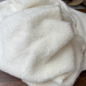 TEMU 63인치 * 35.83인치 부드러운 테디 플러시 양털 직물 충전용품 흰색 니트 플러시 폴리에스터 양털, 야드 단위로 판매, 자수 프로젝트용, 플러시 소재, DIY용품, 베개, 모자, 가정용품 및 애완동물 제품, 공예, 의류 자수, 베개 커버 및 소파 장식