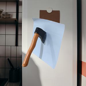 TEMU 화려한 3D 칼 & 도끼 냉장고 자석 - 예술적인 플로럴 요가 디자인 | 내구성 있는 레진 장식 타일, 홈/오피스/락커/캐비닛용 철재 표면용 자기 백킹, 독특한 선물 아이디어 (할로윈)