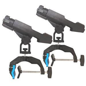 TEMU 헤비듀티 낚시대 홀더 - 미끄럼 방지 그립, 업그레이드된 보트 로드 마운트, 듀얼-V 디자인 & 확장 클램프, 원형/사각 튜브 호환 가능 - 남성 선물 추천 (아버지의 날, 크리스마스, 발렌타인데이) - 보트 낚시에 안전한 낚시대 고정, 튼튼한 V자형 클램프