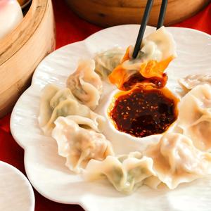 TEMU 2개 세트 고급 세라믹 만두 접시, 소스 받침 포함 레스토랑 서빙 접시, 아침 식사 딥 볼, 창의적인 구획 분할 새우 플래터, 가정 및 모임용 스낵 트레이