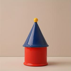 TEMU 1개 룸 데코 에스테틱 도파민 컬러 하우스 세라믹 보관병, 로맨틱 선물용 치실·동전·사탕·팁머니 정리함, 노르딕 스타일 데스크탑 & 욕실 오거나이저, 홈 액세서리로 완벽한 선물