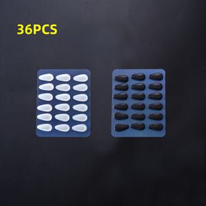 TEMU 18/36개 새로운 실리콘 코패드 인비지블 패드 - 에어백 안경 코패드, 통기성 투명 안티 슬립 코패드 안경, 안경, 장식 안경, 코 압력을 완화|안경코받침