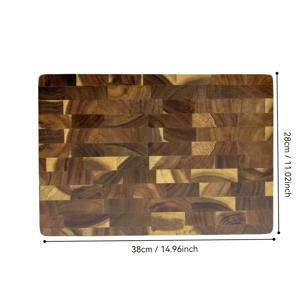 TEMU 1개 MIYORK 솔리드 로즈우드 도마 - 헤비듀티 대형 잎 캠퍼우드 (천연 나무) 주방 다지기 블록, 비흡수성 표면 & 고기, 치즈, 채소에 안전 - 홈 & 전문 셰프를 위한 우아한 나무 결 도마 (내구성 있는)