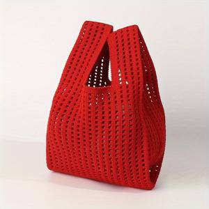 TEMU 1개 여성용 경량 베스트 백 - 접이식 오픈탑 디자인, 주름 방지 & 손세탁/드라이클리닝 가능 - 일상, 여행, 캠핑에 완벽한 올시즌 스타일 액세서리, 텍스처 마감