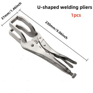 TEMU XXSL 헤비 듀티 U형 파이프 용접 플라이어 - 정확한 금속 공작을 위한 인간 중심된 손잡이가 있는 수동 비전기 용접 그립, 배터리가 필요하지 않음, 용접 액세서리, 산업 강도 플라이어, 견고한 구조