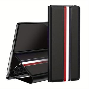 TEMU 삼성 갤럭시 Z 폴드3/4/5/6/7용 카드 슬롯 비즈니스 폴더블 폰 케이스 - 풀바디 방수 보호, 크리에이티브 디자인