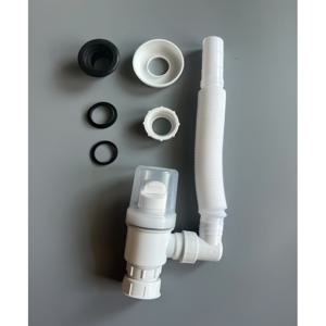 TEMU 1세트 세면대 배수 파이프, 싱크 스트레이너, 세면대 및 세면대용 P형 배수 액세서리, 3.9-4.5cm 지름 파이프로 쉬운 설치, 욕실 액세서리, 싱크 플러그, 싱크 액세서리, 주방 배수 사이펀