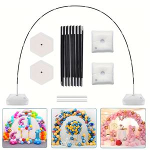 TEMU 헤비듀티 풍선 아치 브래킷 스탠드 - 조절 가능한 테이블 장식용 견고한 베이스, 웨딩, 생일, 파티, 홈, 가든 장식용 - 전기 불필요, 쉬운 설치 풍선 클러스터 지지대, 풍선 스탠드, 할로윈 장식, 크리스마스 장식