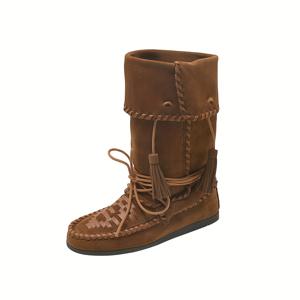 TEMU 3cm 플랫폼 힐 - 라운드 토 레이스업 웨스턴 스타일 여성용 미드-캐프 부츠, 인조 커버 상단 & 고무 밑창, 드레스 및 캐주얼 의상에 적합한 사계절용, 편안한 패브릭 안감, 세련된 디자인, 내구성 있는 트랙션 신발, 일상화용 트렌디한 구두, 튼튼한 구조