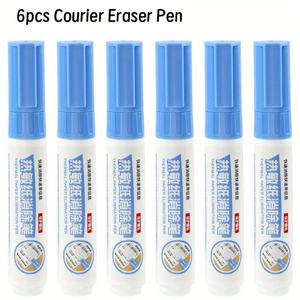 TEMU 4/6/10개 세트 보안 프라이버시 보호용 열전지 지우개, 흰색 팁, 신용카드·은행 카드·택배 배송 라벨 정보 삭제 도구