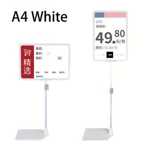 TEMU 조절 가능한 높이의 홍보 디스플레이 스탠드 - 블랙/옐로우 플라스틱 가격 목록 홀더, 여러 개의 후크가 있는 소매점, 가정 사무실 및 무역 전시회용, 소매점 디스플레이, 세련된 디자인, 쉬운 조립