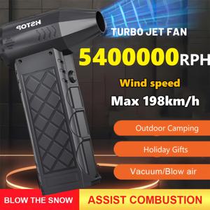 TEMU 5,400,000RPH 쿨링 터보 제트 팬 - USB-C 충전식 무선 차량용 공기 건조기 & 핸드헬드 블로워 | 캠핑, 눈 제거, 먼지 제거용 고속 휴대용 선풍기 | 아버지의 날 선물 (블랙)|차량용선풍기|캠핑선풍기|서큘레이터선풍기