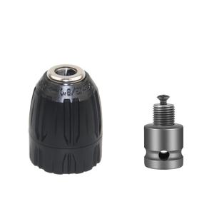 TEMU 2개 세트 드릴 척, 3/8-24UNF 헥스 소켓 드릴 비트 척, 자동 잠금 키리스 드릴 비트, 전기 렌치용 금속 드릴 척 컨버터, 0.8mm/0.03인치 ~ 10mm/0.39인치 비트 호환