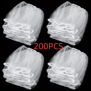 TEMU 200팩 일회용 천 주방 싱크 스트레이너 - 미세 메쉬 식품 쓰레기 포집기, 기름 및 이물질을 위한 쉬운 배수 청소, 주방 청소 필수품, 주방 싱크용 그리스 캐처, 기능성 주방 용품, 효과적인 여과 재료, 컴팩트 디자인, 내구성 있는 메쉬, 가정용 필수품