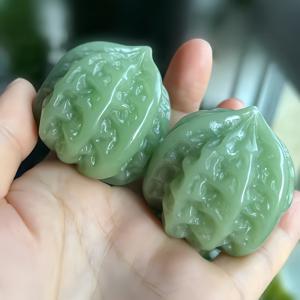 TEMU 리얼리스틱 인조 옥 행운의 부자석 세트 - 레트로 컬렉터블 미니어처 볼, 휴일 장식 및 선물용, 매력 증폭기