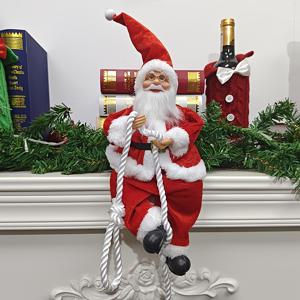 TEMU 13인치 크리스마스 조형물 오르막 로프 장식, 실내외 호텔 선물용 새해