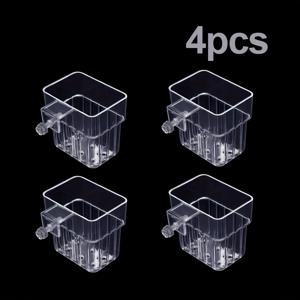 TEMU 벽걸이 수족관 하이드로포닉 식물 바구니 - 투명 기하학적 디자인, 가벼운 내구성 플라스틱, 실내/외용 어항 장식 및 수경재배, 모던한 인테리어 소품, 쉬운 설치