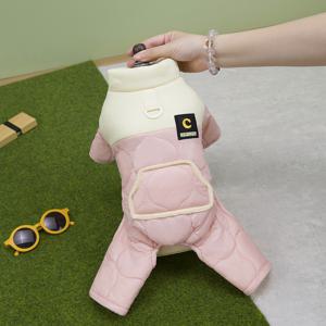 TEMU 애완동물 옷 강아지와 고양이용 패딩 코트, 네발 두꺼운 방풍 코트, 동물 보온복, 방풍 스노우 재킷, 두꺼운 소형견 동물복, 원피스 보온 슈트, 영국 스타일 신상 가을 겨울 필수품, 리드 버클 패딩 코트 강아지 옷, 25 쉐이크 네발 패딩 코트, 강아지 산책용 패딩 코트, 방풍 스노우 아웃핏 두꺼운