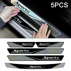 TEMU PVC 재질로 제작된 차량 문 틈막이 5개 세트 - 스크래치, 밟힘 및 먼지에 강함, 차량 문 틈과 트렁크 가장자리에 적합, 문 계단 보호 스트립, 장식 스포츠 스트립 및 범퍼 가드 역할.