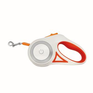 TEMU YUHUINCZRY 자동 리트랙터블 강아지 목줄 LED 손전등 내장 - 헤비듀티 10피트 핸즈프리 목줄, 싱글 버튼 & 잠금 시스템, ABS 소재 (배터리 미포함) 야간 산책용, 모던한 강아지 목줄