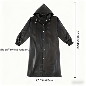 TEMU 고급 EVA 후드 - 엑스트라 롱 라이딩 케이프 | 경량 및 접이식, , 자전거 라이딩, 하이킹 및 야외 활동에 적합 | 고품질, 패셔너블한 디자인, 내구성