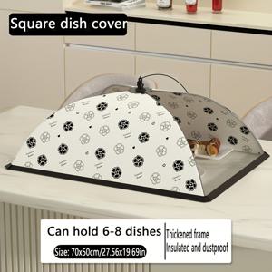 TEMU 1개 커버, 우산 모양 접이식 네트 야채 덮개, 흙 및 모기 방지, 31.50인치/27.56*19.69인치, 캠핑 또는 레스토랑에 적합 – 할로윈, 추수감사절, 크리스마스 선물