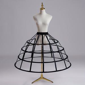 TEMU 여성용 4중 스틸 후프 페티코트 - 웨딩, 갈라, 이브닝 이벤트에 이상적인 푹신한 구조 속옷|란제리