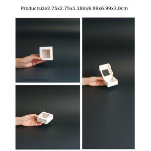 TEMU 24개 화이트 선물용 박스 (디스플레이 창포함), 보석, 비누, 캔디를 위한 종이 패키징 - DIY 웨딩/브라이덜샤워 파티 기념품, Elegant Paaging, Stylish Presentation, Lightweight Construction, Premium Finish