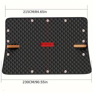 TEMU 12개 자석 윈드쉴드 눈 덮개 (UV 차단 및 단열 기능) - 자동차, 트럭, SUV에 적합 - 전천후 보호, 자석 잠금으로 간편한 설치